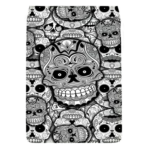 Sugar Skulls   Black And White Removable Flap Cover (Small) from ArtsNow.com Front