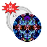 Sugar Skulls   Hypno 2.25  Button (10 pack)