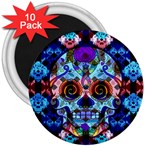 Sugar Skulls   Hypno 3  Magnet (10 pack)