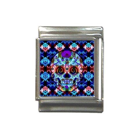 Sugar Skulls   Hypno Italian Charm (13mm) from ArtsNow.com Front