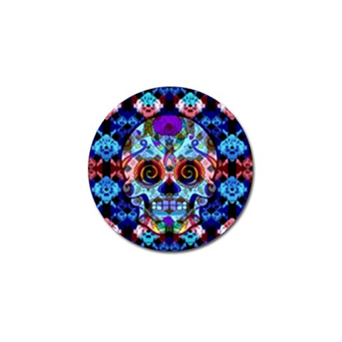 Sugar Skulls   Hypno Golf Ball Marker from ArtsNow.com Front