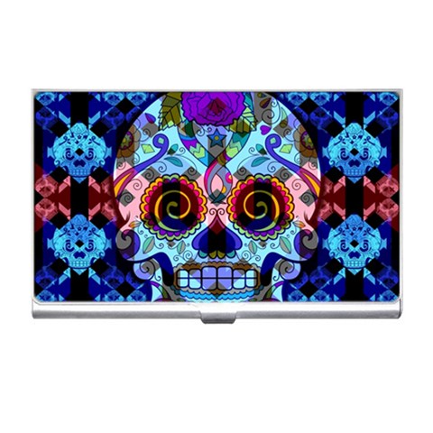 Sugar Skulls   Hypno Business Card Holder from ArtsNow.com Front