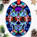 Sugar Skulls   Hypno Oval Ornament (Two Sides)