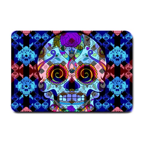 Sugar Skulls   Hypno Small Doormat from ArtsNow.com 24 x16  Door Mat