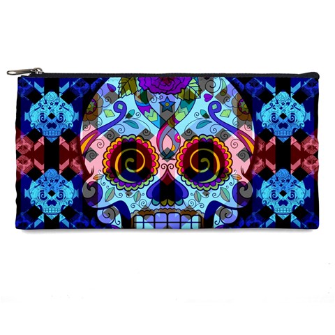 Sugar Skulls   Hypno Pencil Case from ArtsNow.com Front