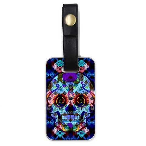 Sugar Skulls   Hypno Luggage Tag (one side) from ArtsNow.com Front