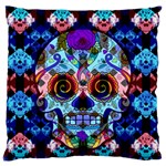 Sugar Skulls   Hypno Large Cushion Case (One Side)