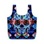 Sugar Skulls   Hypno Full Print Recycle Bag (M)