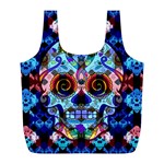 Sugar Skulls   Hypno Full Print Recycle Bag (L)