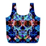 Sugar Skulls   Hypno Full Print Recycle Bag (L)