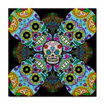 Sugar Skulls   Spiral Tile Coaster