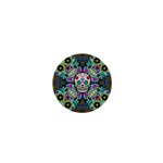 Sugar Skulls   Spiral 1  Mini Magnet