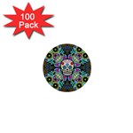 Sugar Skulls   Spiral 1  Mini Button (100 pack) 
