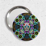 Sugar Skulls   Spiral 2.25  Handbag Mirror