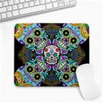 Sugar Skulls   Spiral Large Mousepad