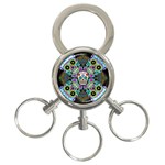 Sugar Skulls   Spiral 3-Ring Key Chain