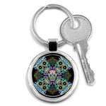 Sugar Skulls   Spiral Key Chain (Round)