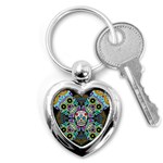 Sugar Skulls   Spiral Key Chain (Heart)