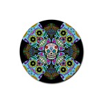 Sugar Skulls   Spiral Rubber Coaster (Round)