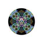 Sugar Skulls   Spiral Rubber Coaster (Round)