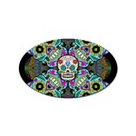 Sugar Skulls   Spiral Sticker (Oval)