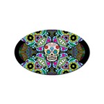 Sugar Skulls   Spiral Sticker (Oval)