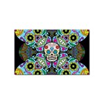 Sugar Skulls   Spiral Sticker (Rectangular)