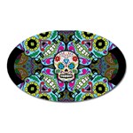 Sugar Skulls   Spiral Magnet (Oval)