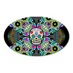 Sugar Skulls   Spiral Magnet (Oval)