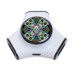 Sugar Skulls   Spiral 3-Port USB Hub