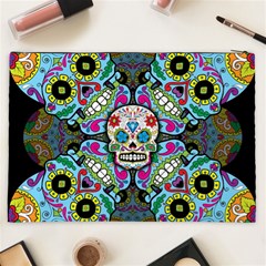 Sugar Skulls   Spiral Cosmetic Bag (XXL) from ArtsNow.com Back