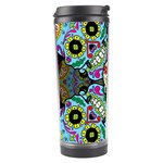 Sugar Skulls   Spiral Travel Tumbler