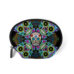 Sugar Skulls   Spiral Accessory Pouch (Small) from ArtsNow.com Back
