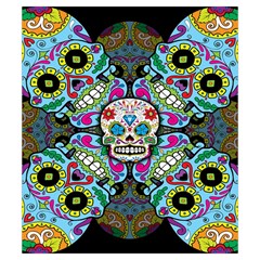 Sugar Skulls   Spiral Drawstring Pouch (Small) from ArtsNow.com Front