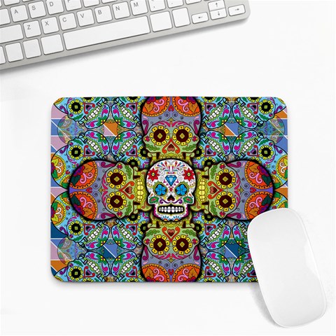 Sugar Skulls   Patterned Small Mousepad from ArtsNow.com Front