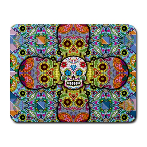 Sugar Skulls   Patterned Small Mousepad from ArtsNow.com Front
