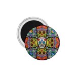 Sugar Skulls   Patterned 1.75  Magnet