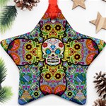 Sugar Skulls   Patterned Ornament (Star)