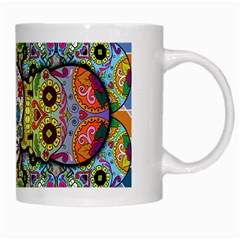 Sugar Skulls   Patterned White Mug from ArtsNow.com Right