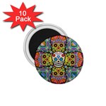 Sugar Skulls   Patterned 1.75  Magnet (10 pack) 