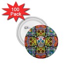 Sugar Skulls   Patterned 1.75  Button (100 pack) 