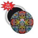 Sugar Skulls   Patterned 2.25  Magnet (100 pack) 