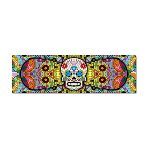 Sugar Skulls   Patterned Sticker (Bumper) from ArtsNow.com Front