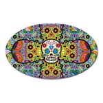 Sugar Skulls   Patterned Magnet (Oval)