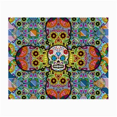 Sugar Skulls   Patterned Glasses Cloth (Small, Two Sides) from ArtsNow.com Front