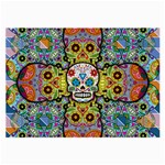 Sugar Skulls   Patterned Glasses Cloth (Large)