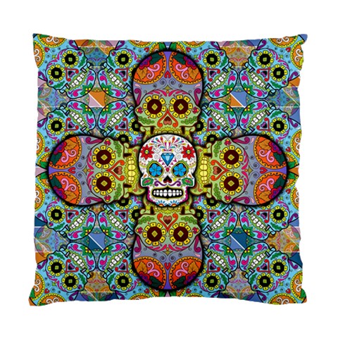 Sugar Skulls   Patterned Standard Cushion Case (Two Sides) from ArtsNow.com Front