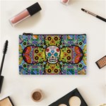 Sugar Skulls   Patterned Cosmetic Bag (Small)