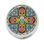 Sugar Skulls   Patterned 4-Port USB Hub (One Side)