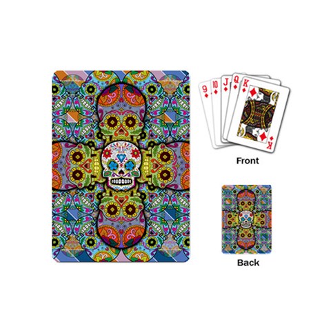 Sugar Skulls   Patterned Playing Cards (Mini) from ArtsNow.com Back